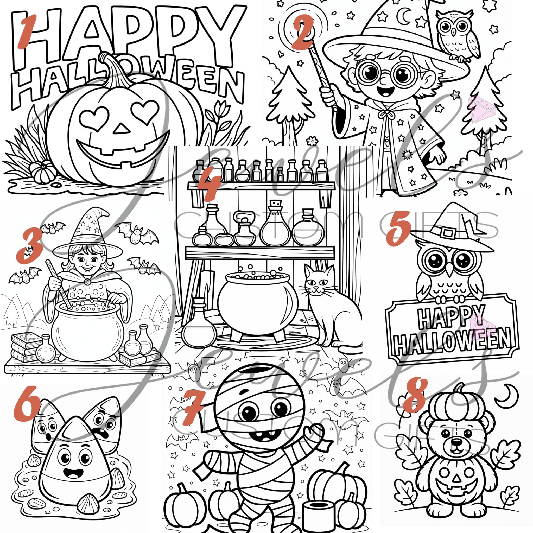 Halloween personalized paint pack