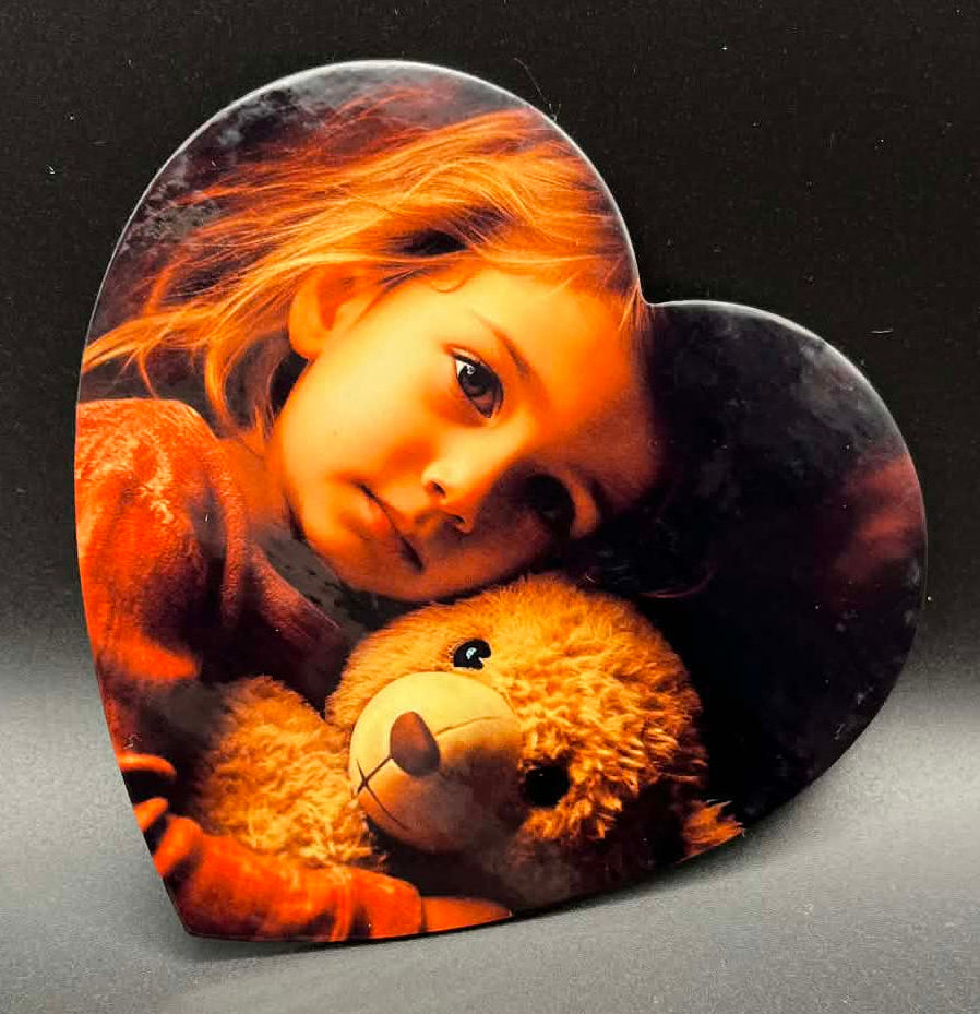 Heart Shaped Photo Magnet