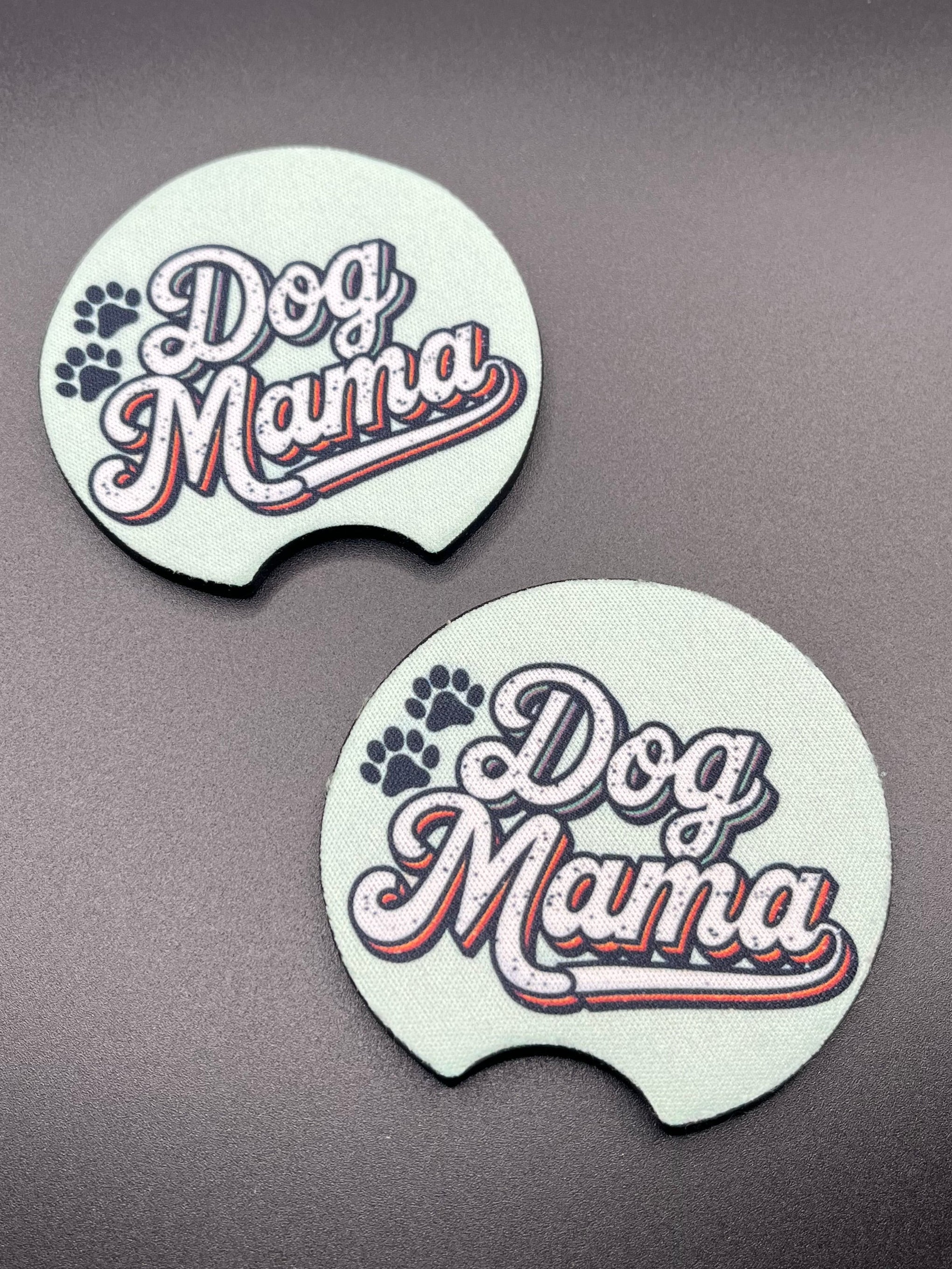 Dog mama car coaster and air freshener set