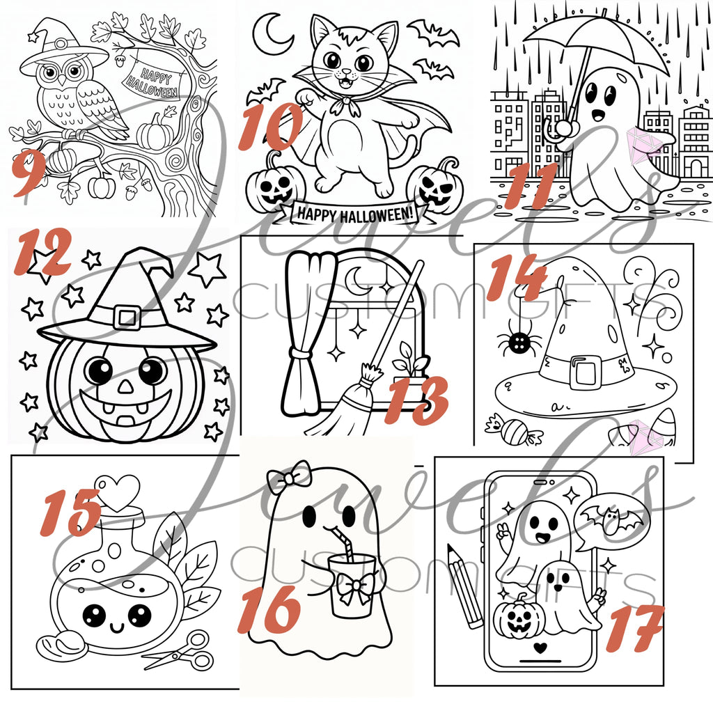 Halloween personalized paint pack