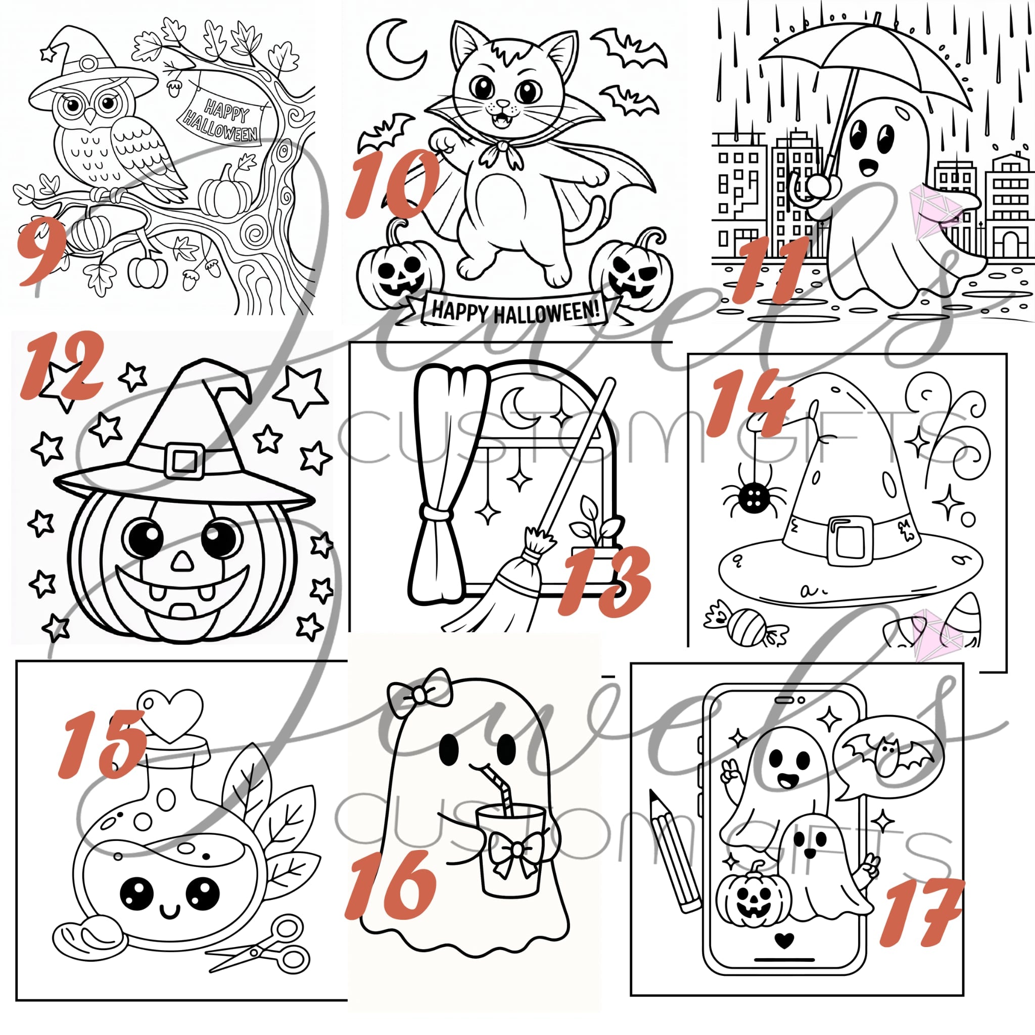 Halloween personalized paint pack