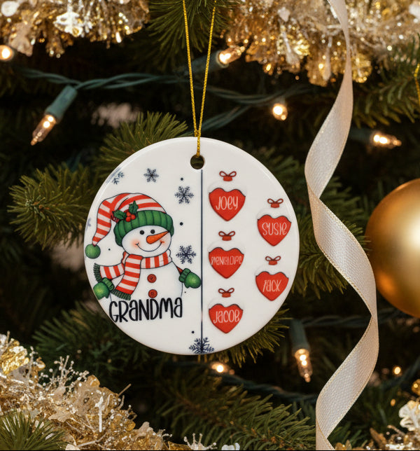 Grandma Snowman ornament