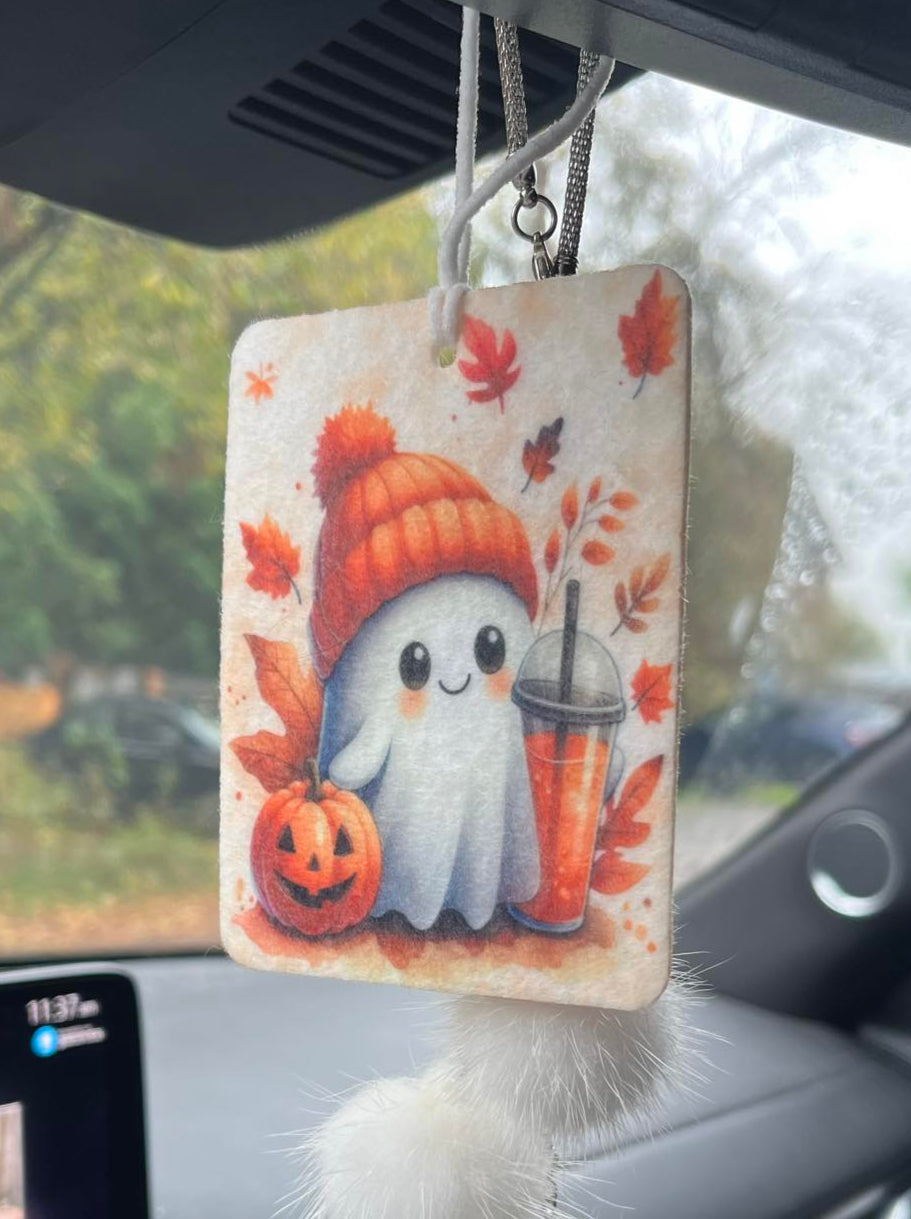 Fall Ghost Car Air Freshener