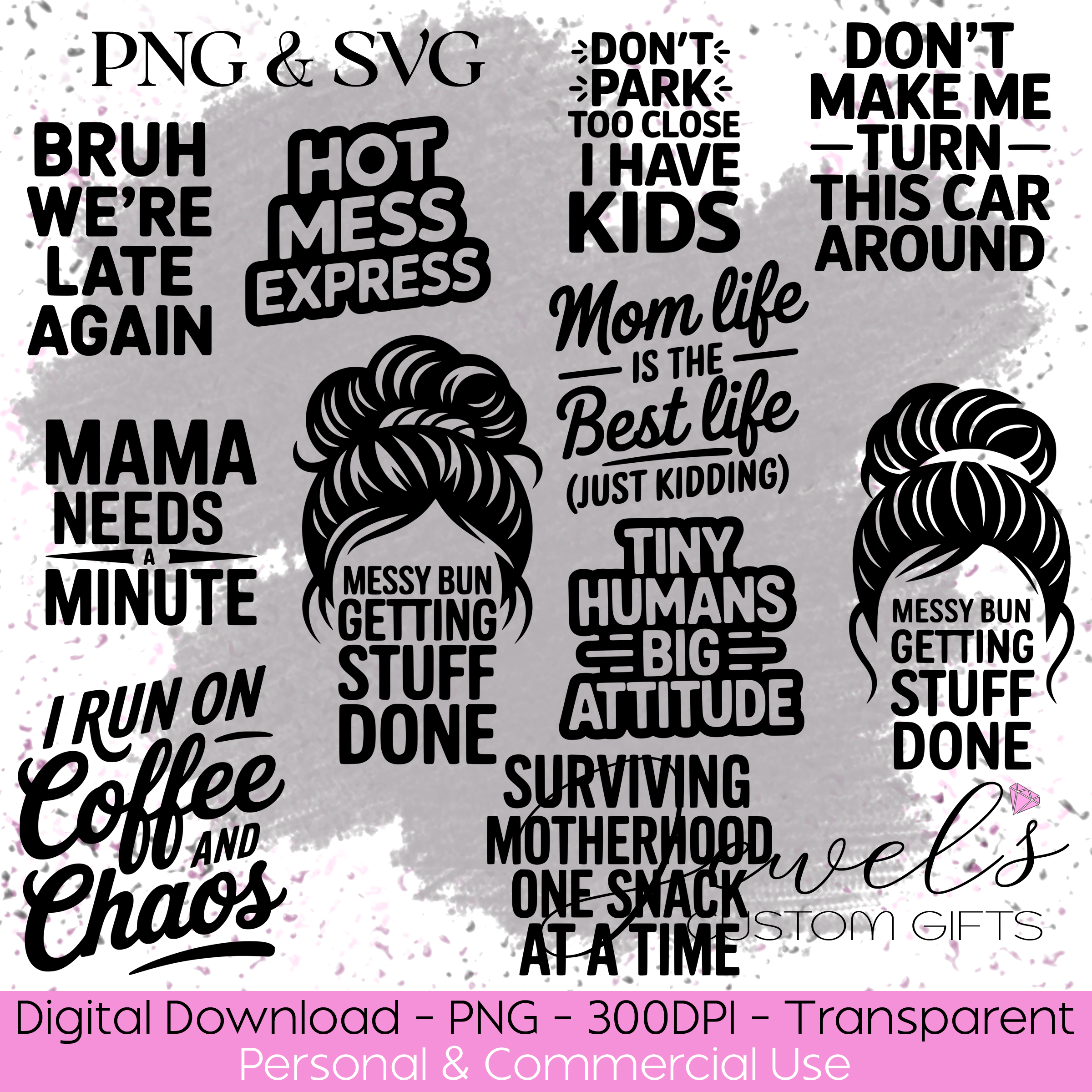 Women Mom Humour SVG Bundle