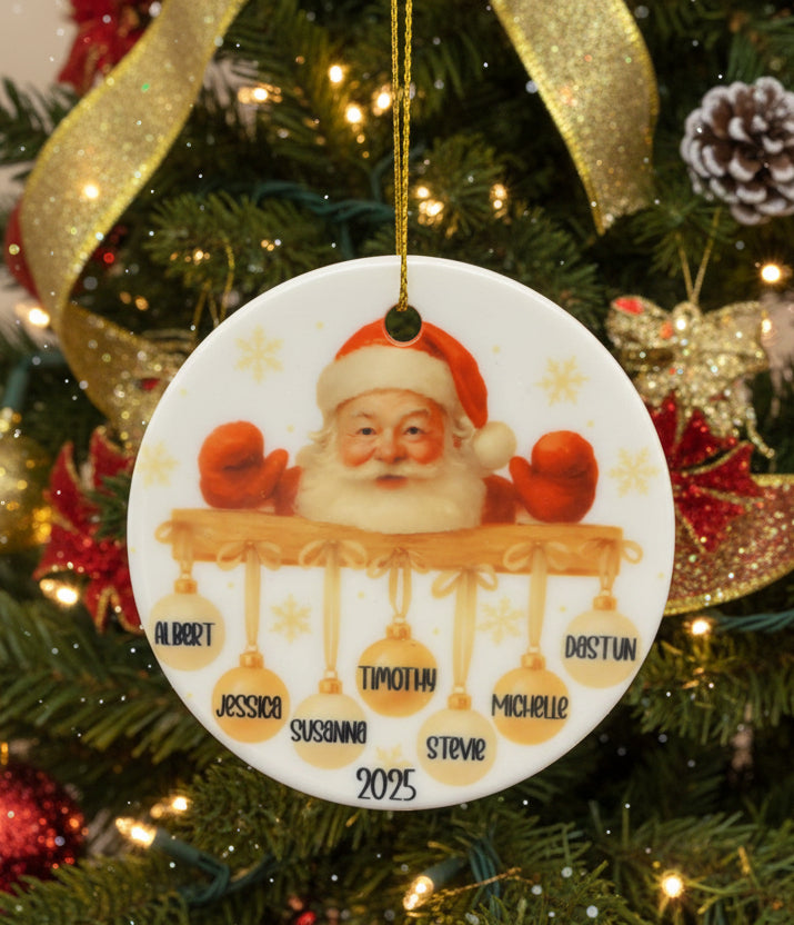Santa Family Ornament