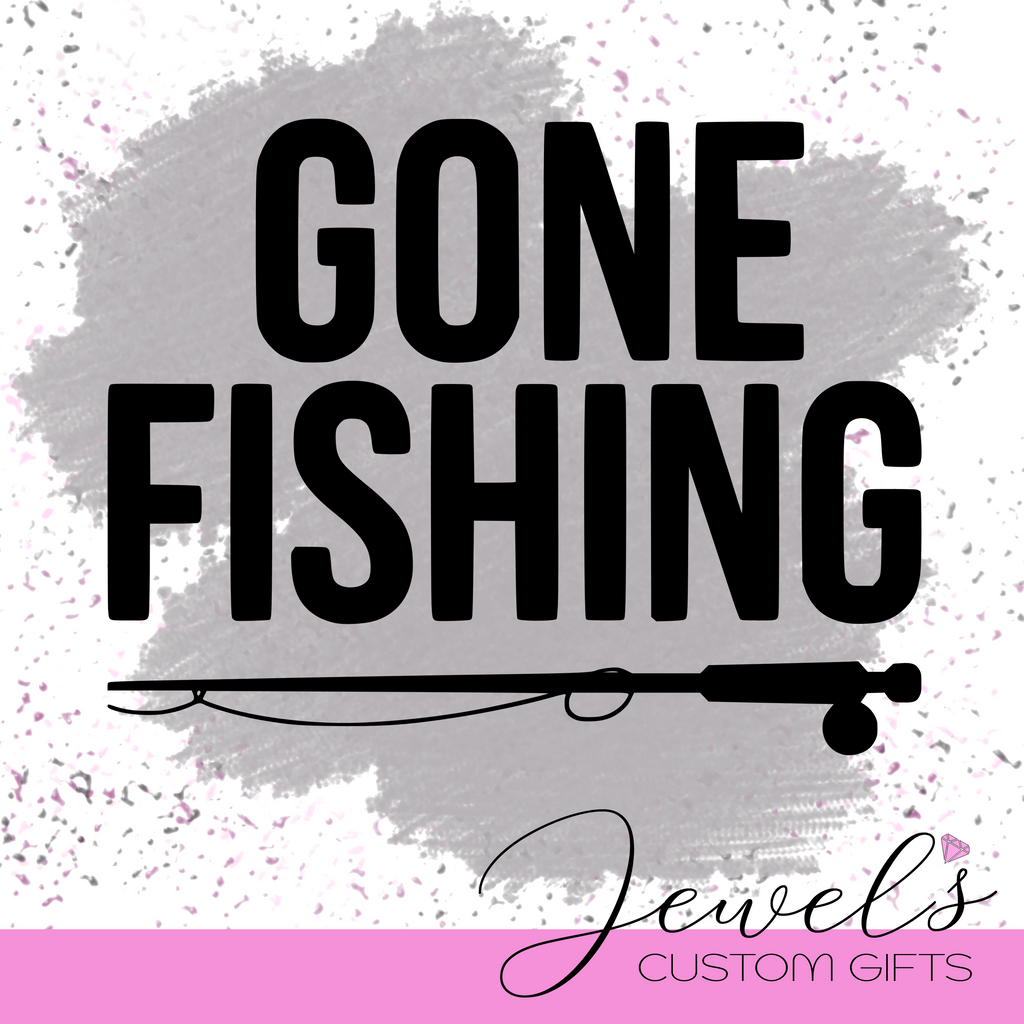 Gone FIshing Vinyl Decal