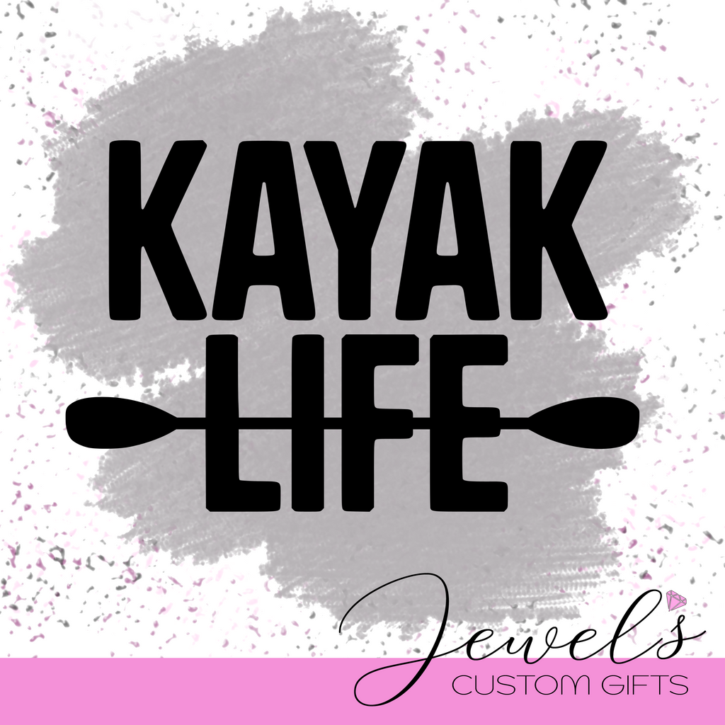 Kayak Life Vinyl Decal