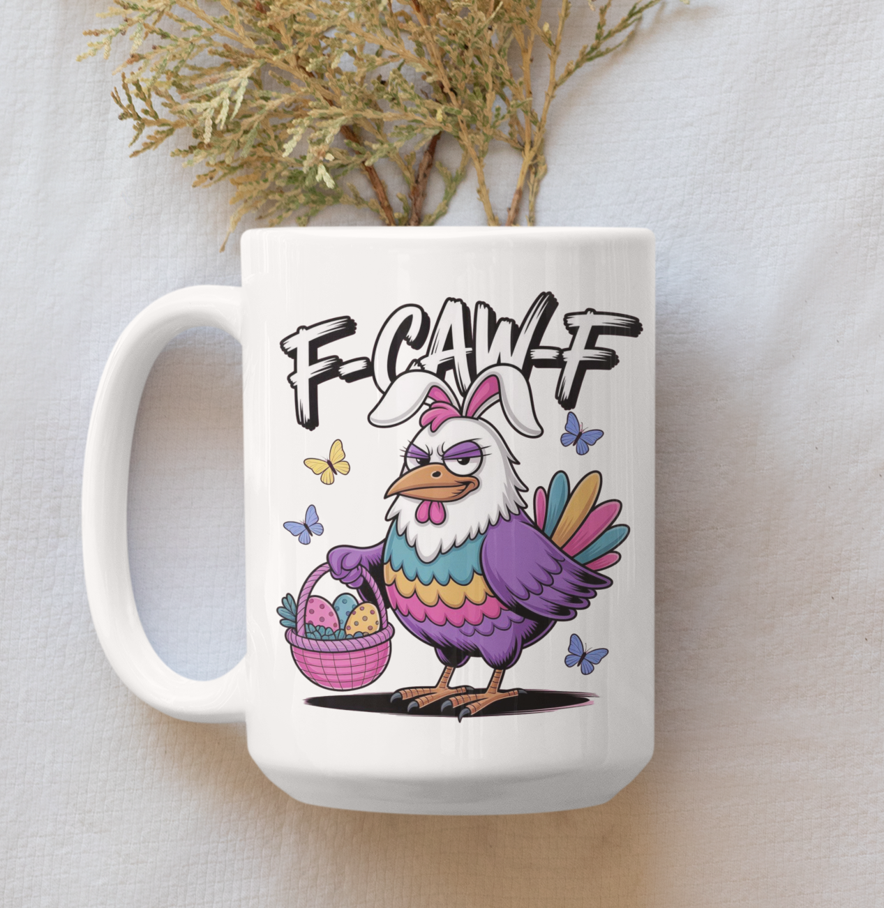 F-Caw-F Easter Mug