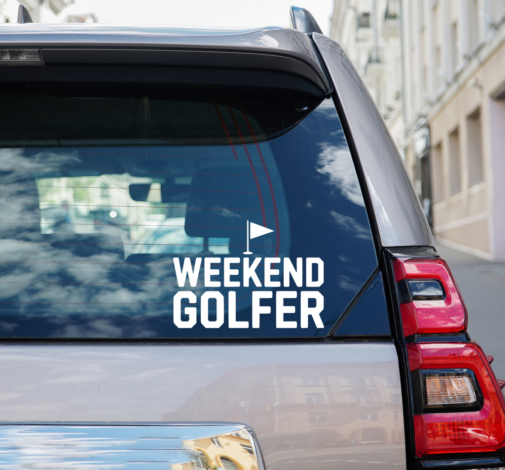 Weekend Golfer VInyl Decal